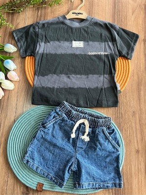 Saye Kids Bayramlık Erkek  Çocuk Kot Takım