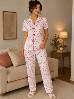 Miss Nilens Soft Bukle Kumaş Rahat Kesim Pijama Takımı
