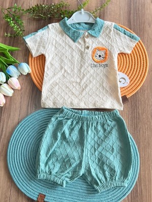 Saye Kids Aslan Desen Premıum Erkek Bebek Takım
