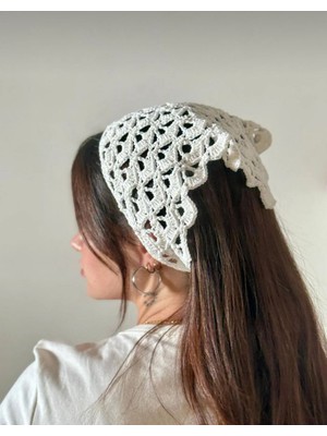 Ges Shop Kadın El Örgüsü Bandana Saç Aksesuarı