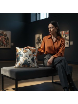 FRAMGAN Scalf Premium Desenli Lüks Dekoratif Kırlent Kılıfı