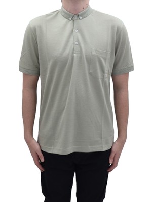 Santa Fistan Store Erkek Düz Klasik Kesim Rahat Kalıp Tek Cepli Polo Yaka T-Shirt