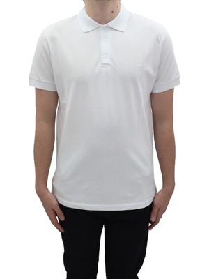 Santa Fistan Store Erkek Düz Spor Kesim Dar Kalıp Cepsiz Polo Yaka T-Shirt
