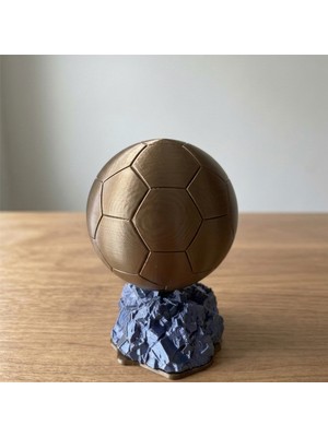 Riva Self Ballon D'or Altın Top Dünyanın En Iyi Futbolcusu Ödülü Koleksiyonluk Figür -16 cm
