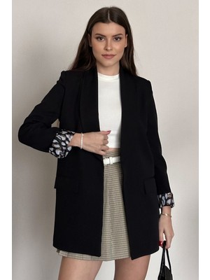 Moda Armanc Kadın Blazer Ceket Oversize Uzun | Lepoar Astarlı Klasik Şık Ofis & Günlük