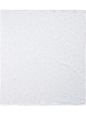LC Waikiki Ekru Fiyonk Baskılı Kız Bebek Battaniyesi 90X100 cm