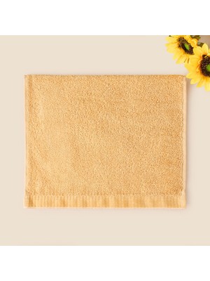Evidea Soft Linen El Havlusu - Hardal - 30X50 cm