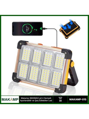 Eco Port 3600MAH Pil 4 Kademeli Solarlı LED