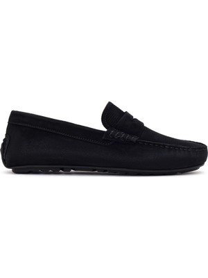 Derimod Erkek Siyah Süet Deri Loafer 26SFD632310