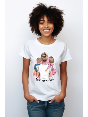 Mr.thınker Regular Unisex T-Shirt Beyaz 'özel Günler/anneler Günü6' 1t Baskılı