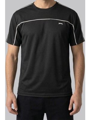 Slazenger 3615 Erkek Bisiklet Yaka Şerit Detaylı Tişört Regular Fit
