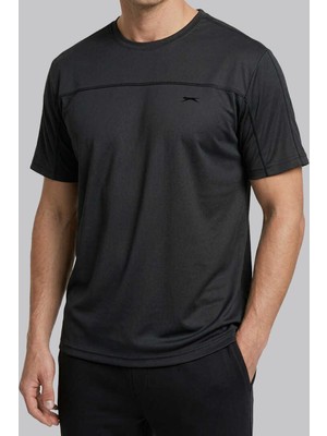 Slazenger 3615 Erkek Bisiklet Yaka Şerit Detaylı Tişört Regular Fit