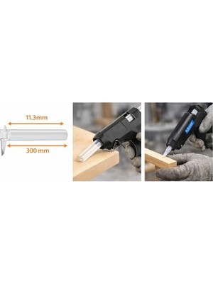 Peri Store Kalın Mum Silikon Çubuk 11.3 mm x 300 mm | Şeffaf Hot Melt Silikon | Güçlü Yapışma | Profesyonel ve Hobi Kullanımı (15)
