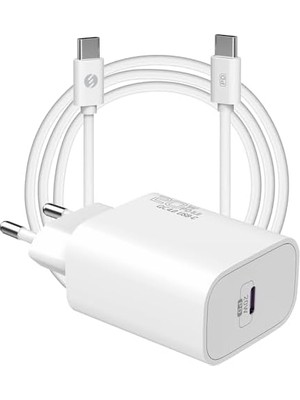 Peri Store SL-EC62TP Type-C 20W Pd3.0 Charge Qc4.0 Kablo + Ev Şarj Adaptör (EC62TP Type-C)