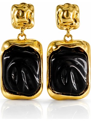 Felix Accessories Orlena Doğal Form Taş Küpe