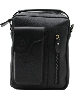 West Polo 6005 Siyah El ve Omuz Askılı Erkek Çanta Küçük Boy Günlük Kullanım İçin Ergonomik Tasarım