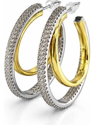 Felix Accessories Pavé Halo Halka Küpe
