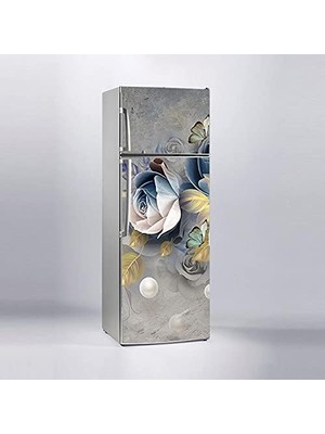 Peri Store Buzdolabı Kaplama Dolap Kaplama Etiketi 3D Güller