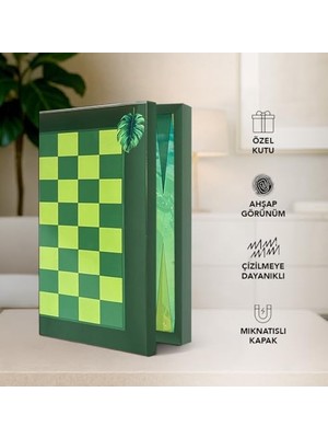 Peri Store Tavla | Çizilmez Zeminli, Mıknatıslı Mdf Kasa, 2 Kat Vernik Cilalı