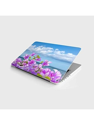 Peri Store Laptop Bilgisayar Notebook Pc Kaplama Etiketi Pembe Çiçek