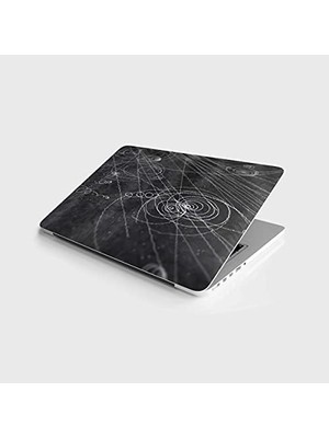 Peri Store Laptop Bilgisayar Notebook Pc Kaplama Etiketi Siyah Çizim