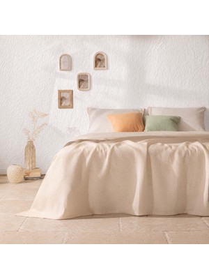 Evidea Soft Nova Çift Kişilik Pike - Ekru - 200X220 cm