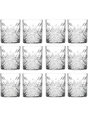 Peri Store 12 Adet Lüx Viski Bardağı Kristal Dekorlu Bardak Takımı 86958866298632AYBABASTORE