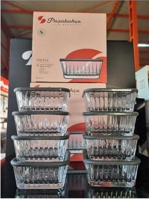 Peri Store 530236 - Frezya Gri Kapaklı 8'li Kase 225 cc