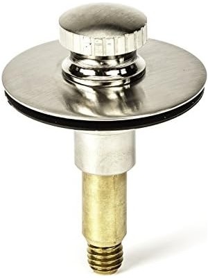 Peri Store Pf Waterworks PF0940-BN Kaldırma Kilidi (Bastır) Küvet/banyo Küveti Tahliye Düzeneği Contalı - Kalın 11,5 Iplik Başına Inç Serbest Saç Tutucu/süzgeç, Tıkanıklıkları Önlemek Için, Fırçalanmış Nikel