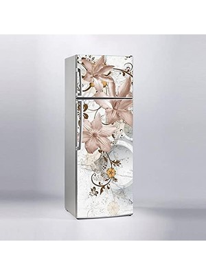 Peri Store Buzdolabı Kaplama Dolap Kaplama Etiketi 3D Mermer Daire