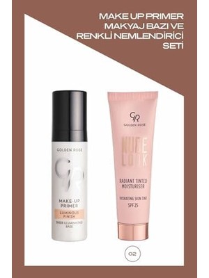 Peri Store Up Primer Makyaj Bazı ve No: 02 Medium Tint Renkli Nemlendirici Seti