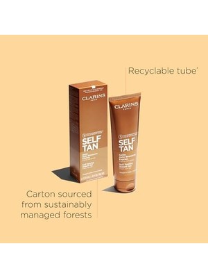 Peri Store Clarıns Self Tanning Instant Gel Auto-Bronzante Express 125ML Faca & Body