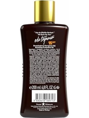 Peri Store Bronzlaştırıcı Koruyucu Yağ Spf 15 (200 Ml/6.8 Fl Oz)