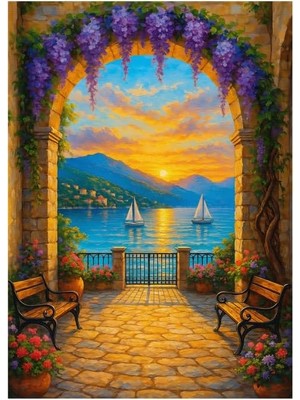 Peri Store 1000 Parça - Archway To Sunset (Günbatımına Kemerli Geçit)