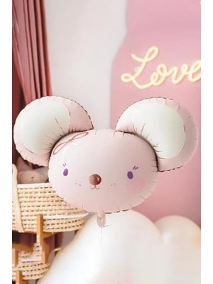 Peri Store P.e.k. Sevimli Fare Kafası Folyo Balon 68CM