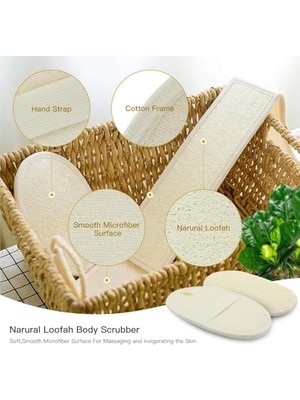 Peri Store Peeling Sırt Fırçası, 2'li Paket Lifli Sırt Fırçası, Erkek ve Kadınlar Için Banyo Lif Fırçası, Hijyenik Peeling Lif Bezi, Derin Temizlik ve Rahatlama Sağlayan Sırt Lif Fırçası