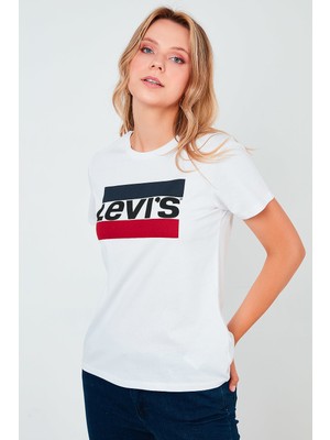 The Perfect Tee Tr Sportswear Beyaz Kadın Tişört