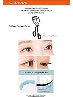 Peri Store 3 Kat Güçlü Kirpik Kıvırıcı 3-Wave Eyelash Curler