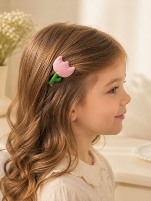 Joinkidz Lale Figürlü Yumuşak Dolgulu Lale Pens Toka