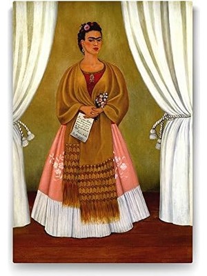 Peri Store Kahlo - Dedicated To Trotsky Tablosu - 100X140CM