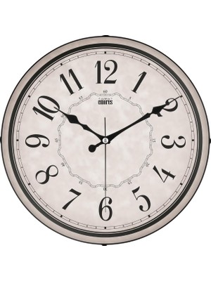 Peri Store 36 cm Dekoratif Gerçek Cam Sessiz Mekanizma Duvar Saati