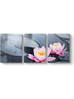 Peri Store Çiçeği Abant Tablosu 156 x 70-3 Parçalı