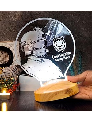Peri Store Özel Harekat Polisi Hediyesi, Özel Harekat, Pöh Hediyesi, Kişiye Özel LED Lamba, Özel Harekat Başkanlığı, Emniyet Genel Müdürlüğü