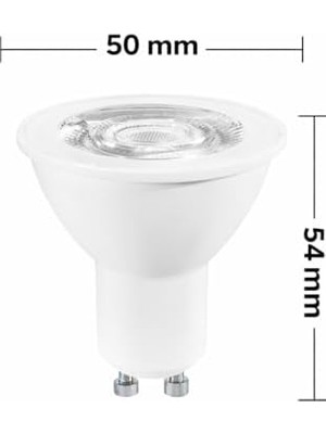 Peri Store 4,5W GU10 LED Ampul - 350 Lumen, 3000K Sarı Işık, 36° Işık Açısı, 15.000 Saat Ömür, Enerji Verimli (10)