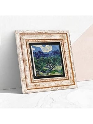Peri Store Zeytin Ağaçları Taş Duvar Tablosu - Çerçeveli Taş Tablo - Dekoratif Duvar Sanatı - Modern Ev ve Ofis Duvar Dekoru T1-297