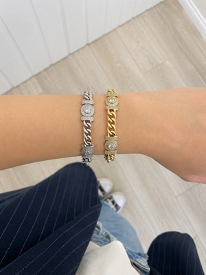 Gizella Xuping Gurmet Model Taşlı Bileklik Gold