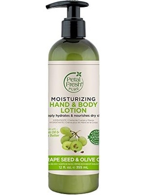 Peri Store Petal Fresh Üzüm Çekirdeği & Zeytinyağı Özlü Nemlendirici El ve Vücut Losyonu, 355 ml