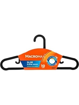 Peri Store Macro Max Slim Elbise Askısı 10'lu Avantaj Paket