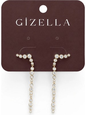 Gizella Xuping Taşlı Sarkıt Küpe