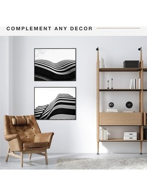 Peri Store Mcs Orijinal Poster Çerçevesi, 50 x 60 Cm, Siyah, 2'li Set